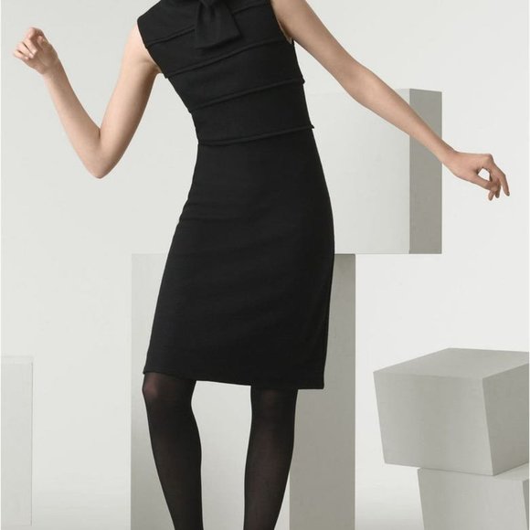 Tory Burch Milano Duncan Tie Neck Dress - Picture 1 of 4